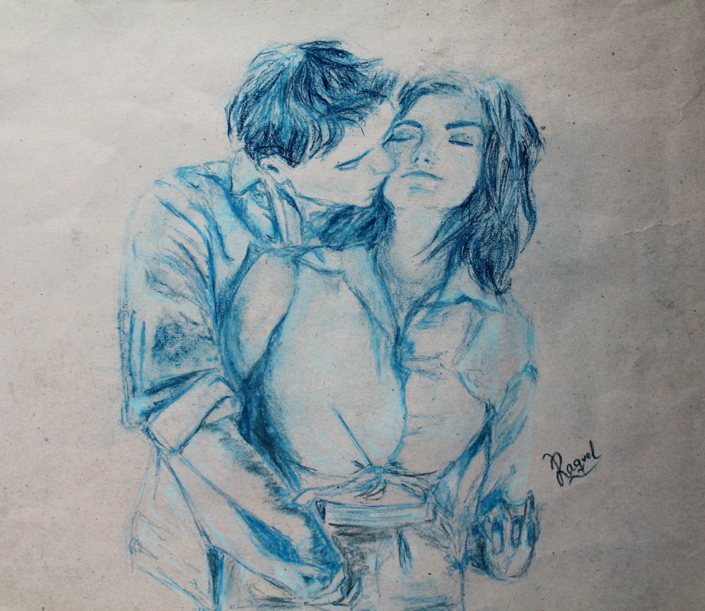 pastel-azul-pareja-abrazo-33x40