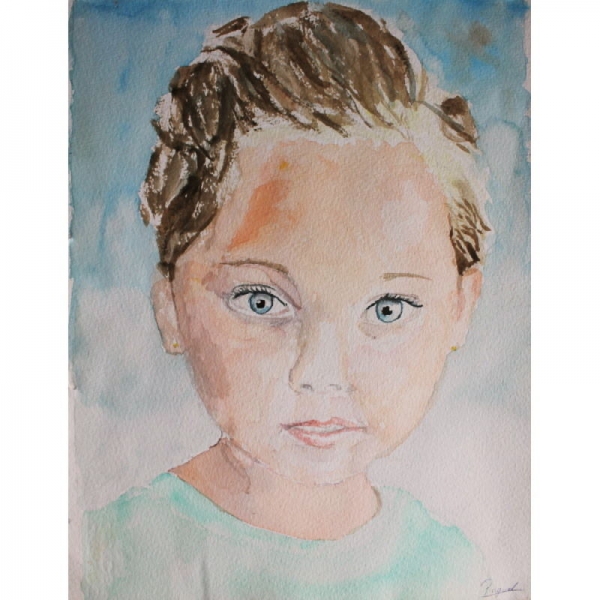 retrato-acuarela-autoretrato-pequena-nina-ilustracion-personalizada-26x35
