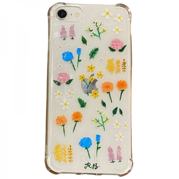 funda-movil-personalizada-funda-movil-pintada-a-mano-florecitas