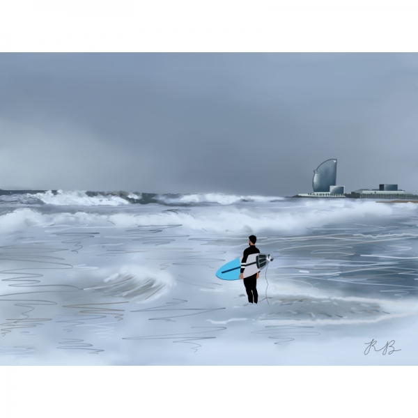 ilustracion-digital-ilustracion-personalizada-surf-barcelona