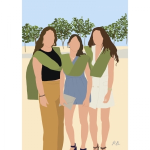 ilustracion-digital-ilustracion-personalizada-chicas-graduacion